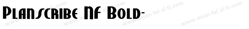 Planscribe NF Bold字体转换